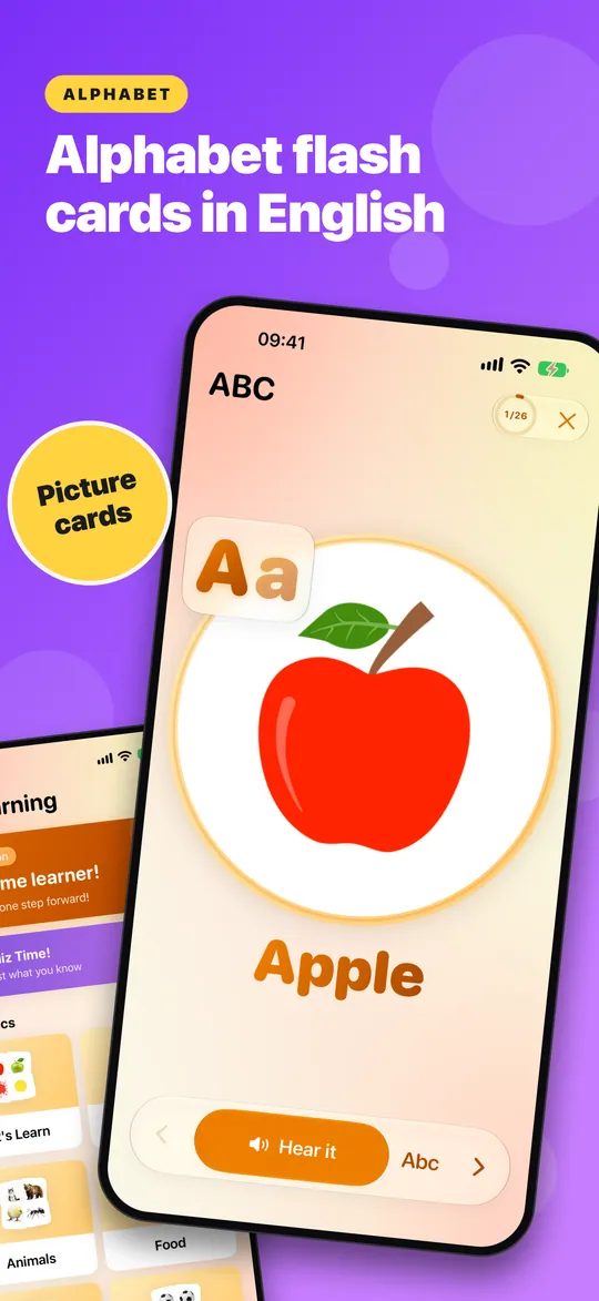 Alphabet cards: ABC Learning, picture 2
