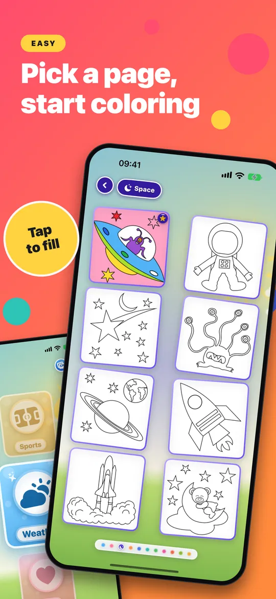 Tap to fill: Colorful, picture 3
